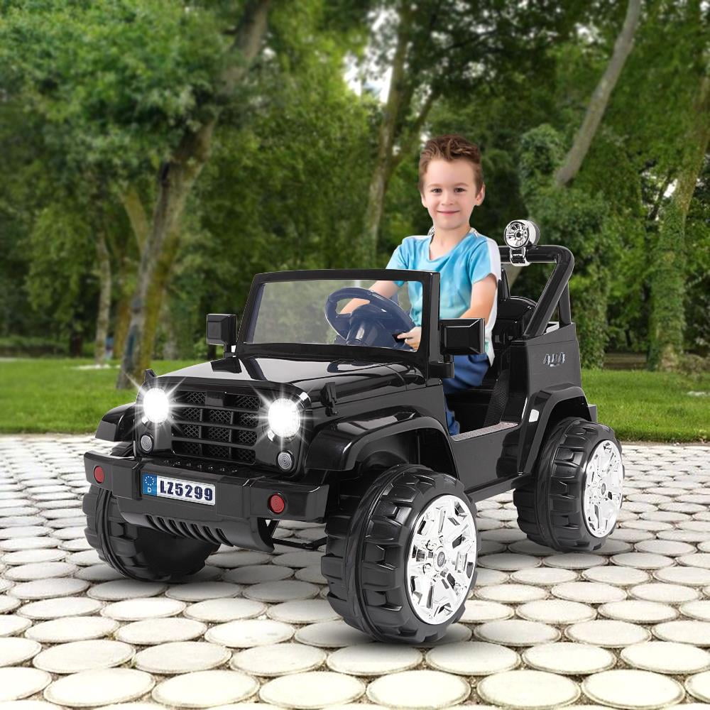 12V Powered Kids Ride on Toy Car Electric Battery w/Remote Control 3 Speed Black 
