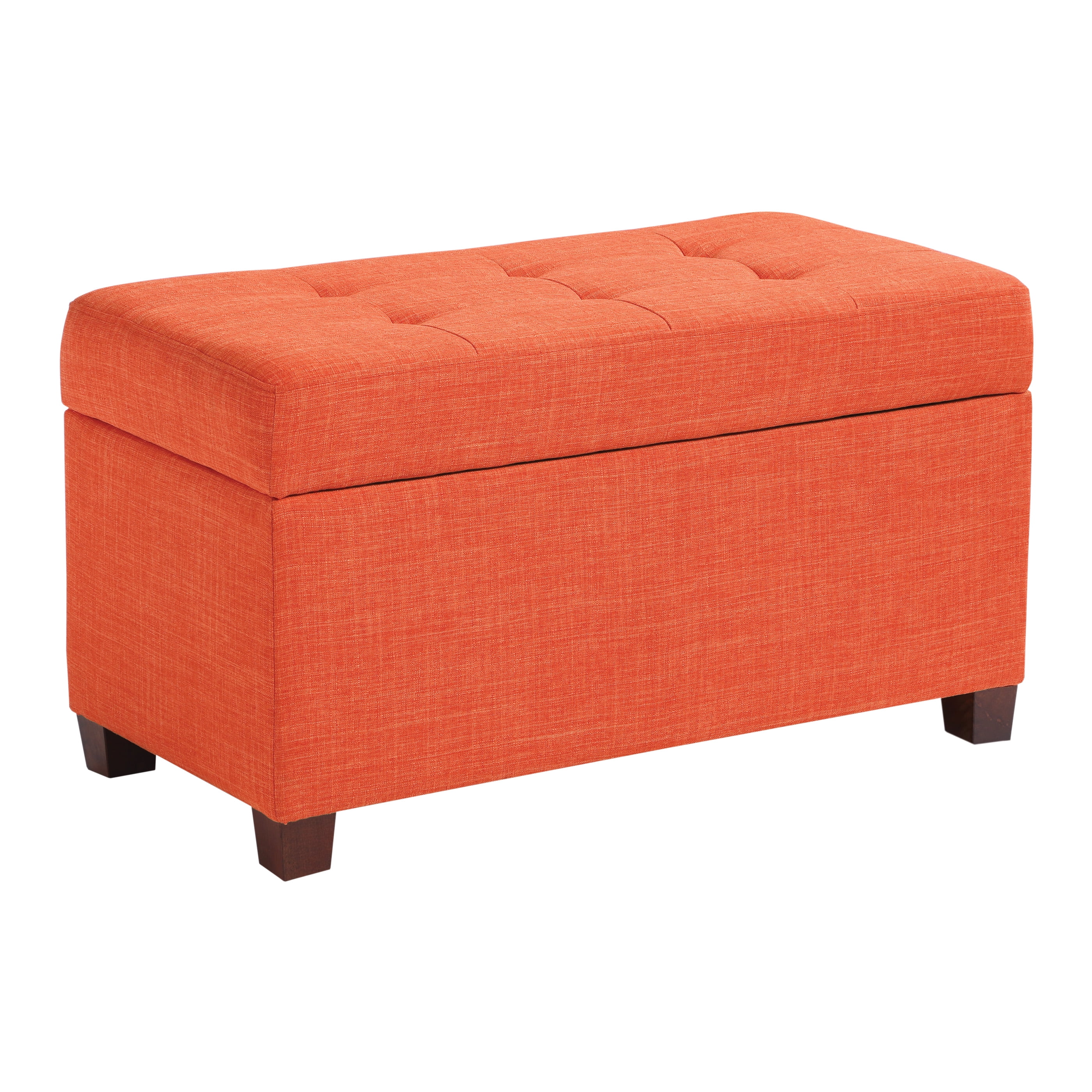 Large Fabric Footstool in wine/ light red storage box/ottoman Brand new 
