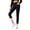 Black, variant on Women's Leggings Winter Thermal Lined Leggings High Waisted Tummy Control Solid Color with Pocket Comfortable Casual Pants Long Johns for Women Thermal
