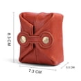 thumbnail image 6 of Manunclaims Coin Purse Solid Color Button Closure Mini Clutch Bag Portable Money Storage Vintage Faux Leather Wallet Key Lipstick Cardholder Bag for Unisex Adults, 6 of 8