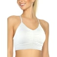 thumbnail image 3 of RELLECIGA Beach Yoga Women's V Neck Ruched Sports Bras Fitness Support Workout Bras, 3 of 5