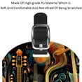 thumbnail image 4 of Square 2Pack PU Leather Musical Instrument Cruise Luggage Tag with Privacy Cover and Name ID Tag for Travel Handbags Backpacks Luggage Tags, 4 of 6