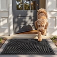 thumbnail image 4 of SIXHOME Outdoor Doormat Rubber Non-Slip Front Door Mat Waterproof Heavy Duty Doormat for Outside Low Profile Dirt Trapper Outdoor Mat Welcome Mat 32" x 47" Black, 4 of 9