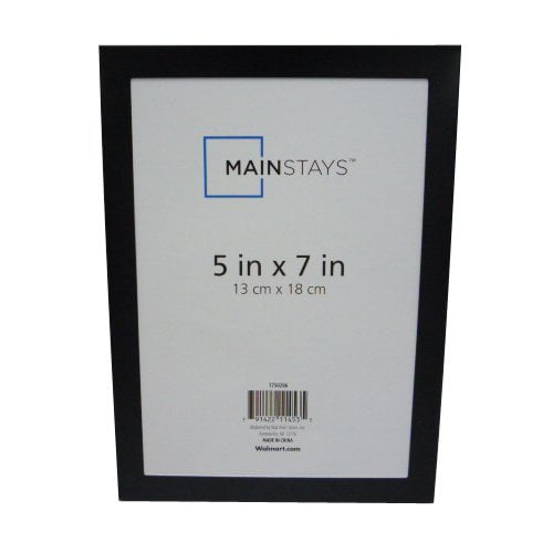 Mainstays 5" x 7" Black Aluminum Picture Frame