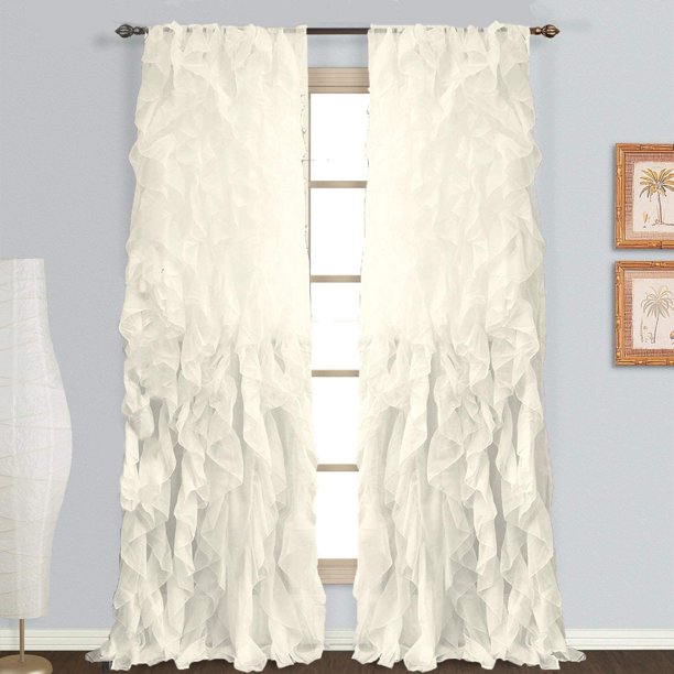 Polyester Bridal Satin Backdrop/Drape. Curtain Panel with 4