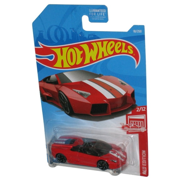 Hot Wheels Red Edition 2/12 (2017) Lamborghini Reventon Roadster Car 18/250
