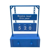 Books Read This Year 3D Printed Book Counter (Up To Books) Reading Goal Display For Readers Teachers & Library Lovers Resin Book Sign