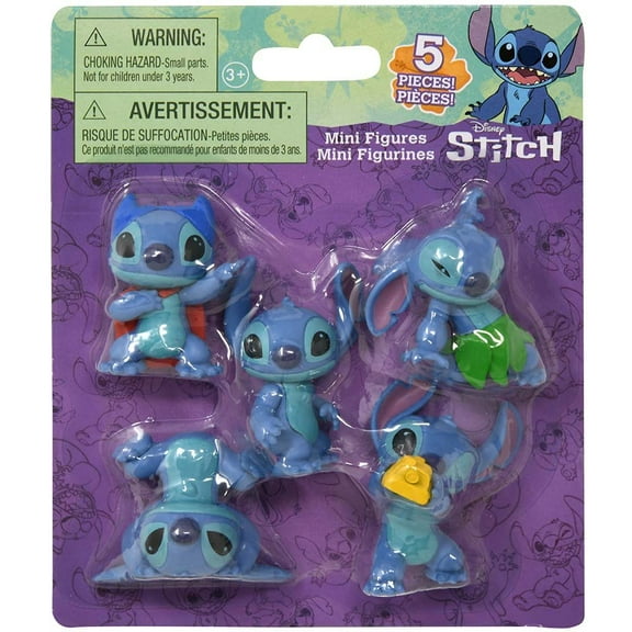 Stitch 5 pack Figures on blister card- Assorted Style