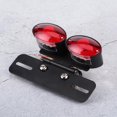 thumbnail image 3 of LED Brake Tail Light Universal Retro Double Oval Turn Signal License Plate Lamp Motorcycle Refitting, 3 of 5