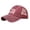 Red, variant on Unisex American Flag Patch Mesh Back Baseball Cap July of 14 Vintage Distressed Trucker Hat