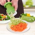 thumbnail image 3 of Cortador de verduras, Mandolina Cortador de verduras 4 en 1 rallador de verduras Pepino Patata Calabaza Calabacín Zanahoria etc., 3 of 4