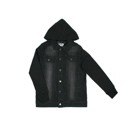 Jean Jacket with Fleece Sleeves & Hood (Big Boy)