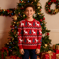 thumbnail image 3 of Lollipie Kids Christmas Sweater for Toddler Girls Boys Holiday Pullover Sweatshirts Top, 3 of 6