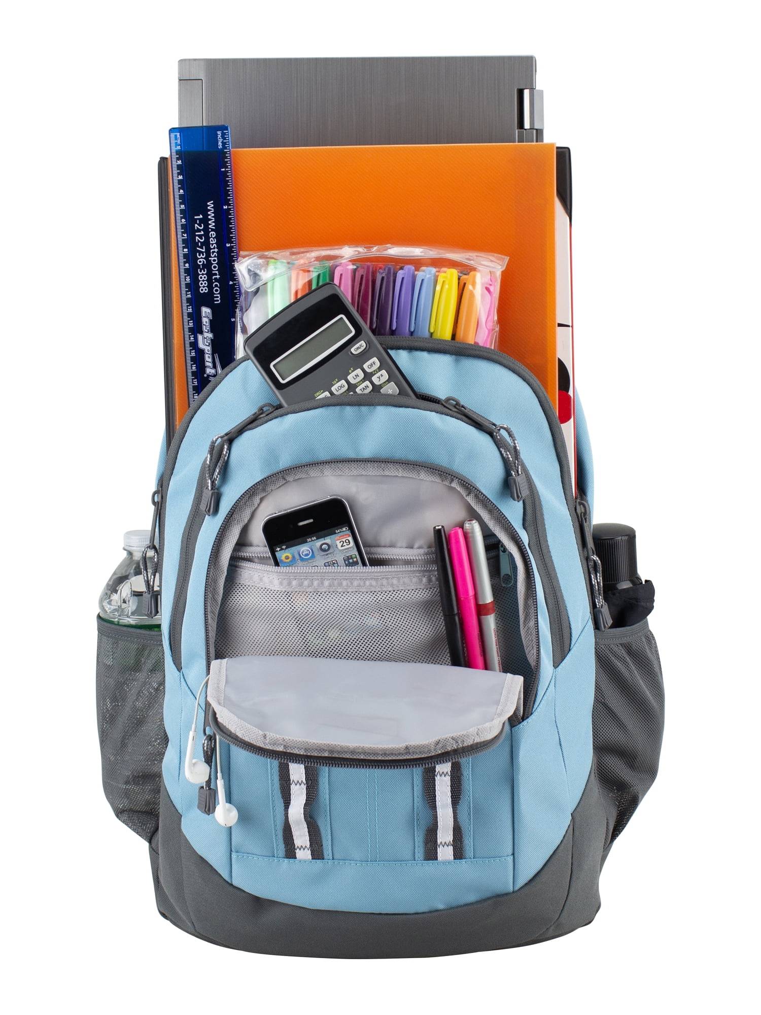 Eastsport Unisex Pinnacle Sport 19" Laptop Backpack, Milky Blue
