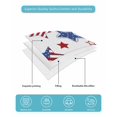 thumbnail image 5 of Quilts Twin Size, 4th of July Soft Comforter Bedding Set for Bed, Independence Day Blue Red Star Fireworks Lightweight Quilted Bedspread with Pillow Cover(2 Pieces) for All Season, 68x86 Inch, 5 of 6