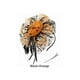 thumbnail image 2 of Minnieouse Tocado Vintage para mujer, velo de malla, diadema, Clip, tocado, horquilla, accesorios de estilismo para mujer, tocados Ropa, zapatos y accesorios Miscelánea negro+naranja, 2 of 6