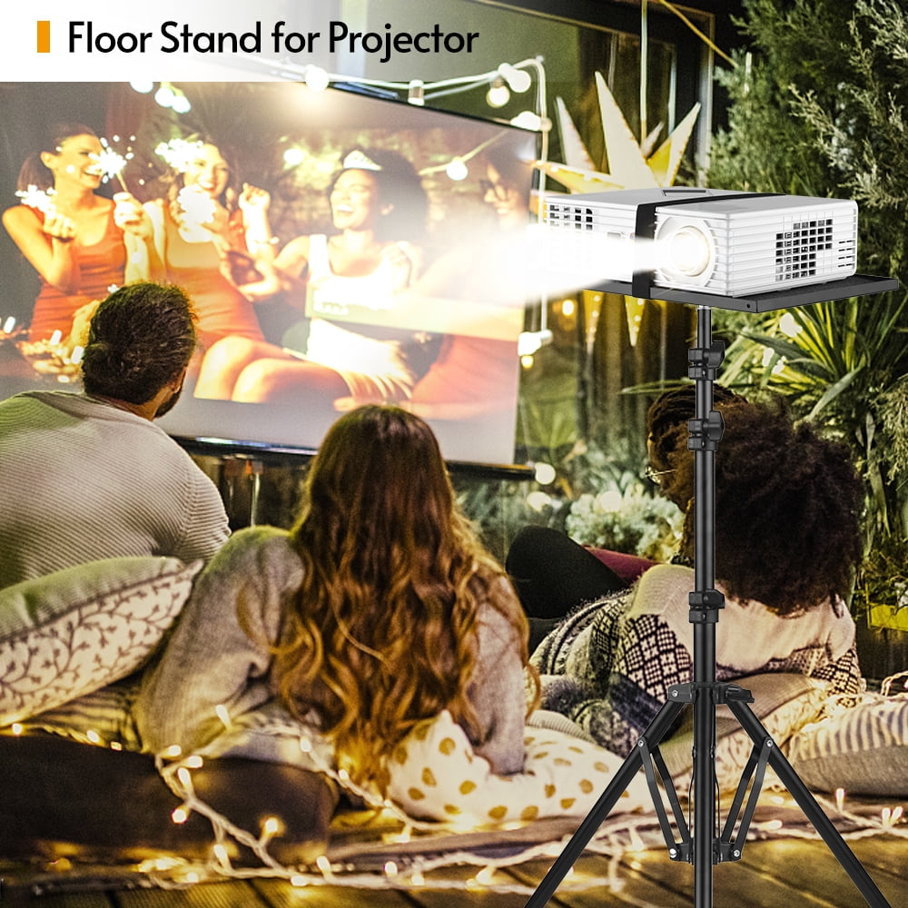 tripod stand for projector For Universal Laptop Projector Tripod Stand & Holder Aluminum Alloy Computer Projector Floor Stand 41-135cm/ 16-53in Ajudtable Height for Stage Studio Outdoor Use
