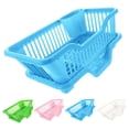 thumbnail image 3 of Dish Drainer for Countertops, 7 × 17.5 In Dish Drying Rack for Chopsticks, Heavy Duty Large Plastic Washing Basket for Dishes and Bowls, Multi-Purpose Kitchen Storage Shelf for Cabinet, Pantry, Sink, 3 of 7