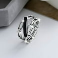 thumbnail image 6 of TOPRenddon A 925 Ring With Fashionable Chain Suitable For Both Men And Women Highadjustable Ring Cool And Decoration For, 6 of 8