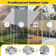 thumbnail image 6 of Haverchair Catio Outdoor Cat Enclosure, 94.5" Extra Large Walk-in Cat House for Multiple Cats with Waterproof Cover, 2 Resting Boxes, 2 Bridges, 6 Jumping Platforms, Galvanized Steel Chicken Run Coop, 6 of 8