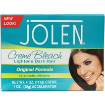 Jolen Creme Bleach Original Formula Lighten Excess Dark Hair, 4oz, - 4 Pack