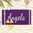thumbnail image 3 of 1pc Personalized Striped Beach Towel - Custom Name Soft Microfiber Towel, 30"x60" Absorbent Quick-Dry Towel for Adults, Pool, Vacation, Summer, Birthday Gift, 3 of 8