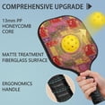 thumbnail image 4 of Pickleball Paddles Set,Pioneer Flower Floral Print Pattern Fiberglass Surface Pickleball Racket Set with 2 Indoor Outdoor Pickleball Balls and Pickleball Bag,Pickle-ball Equipment, 4 of 6