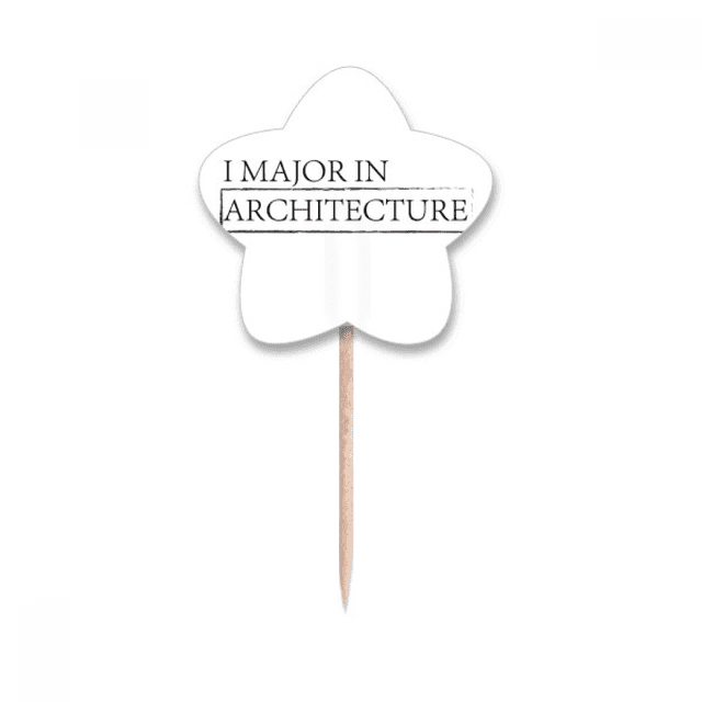 Quote yo principales en la arquitectura Selección de pastelitos Star lable Flag en palillos de dientes