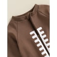 thumbnail image 6 of Musuos Baby Jumpsuits Long Sleeve Round Neck Zipper Rompers Newborn Boys Girls Football Outfit, 6 of 10