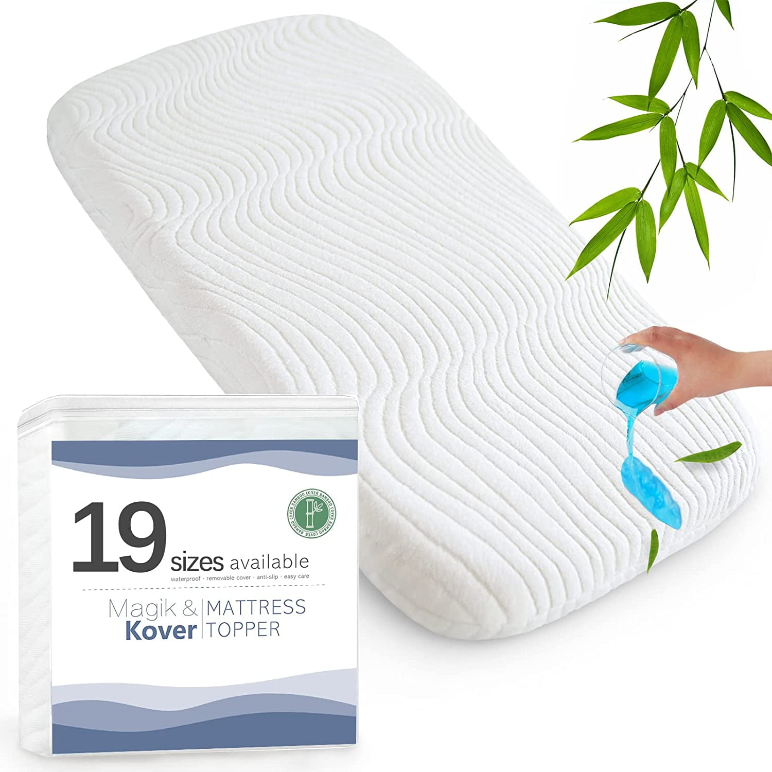 Multiple Sizes(19 Sizes), Baby Mattress Topper (16" x 32