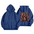 thumbnail image 5 of NinXxx Women's Word Graphic Hoodie Sweatshirt Long Sleeve Pullover Top Navy S, 5 of 5