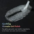 thumbnail image 4 of AIMEILI Soak Off UV LED Silver Glitte Gel Nail Polish - Silver Glitter Explosion (023) 10Ml, 4 of 9