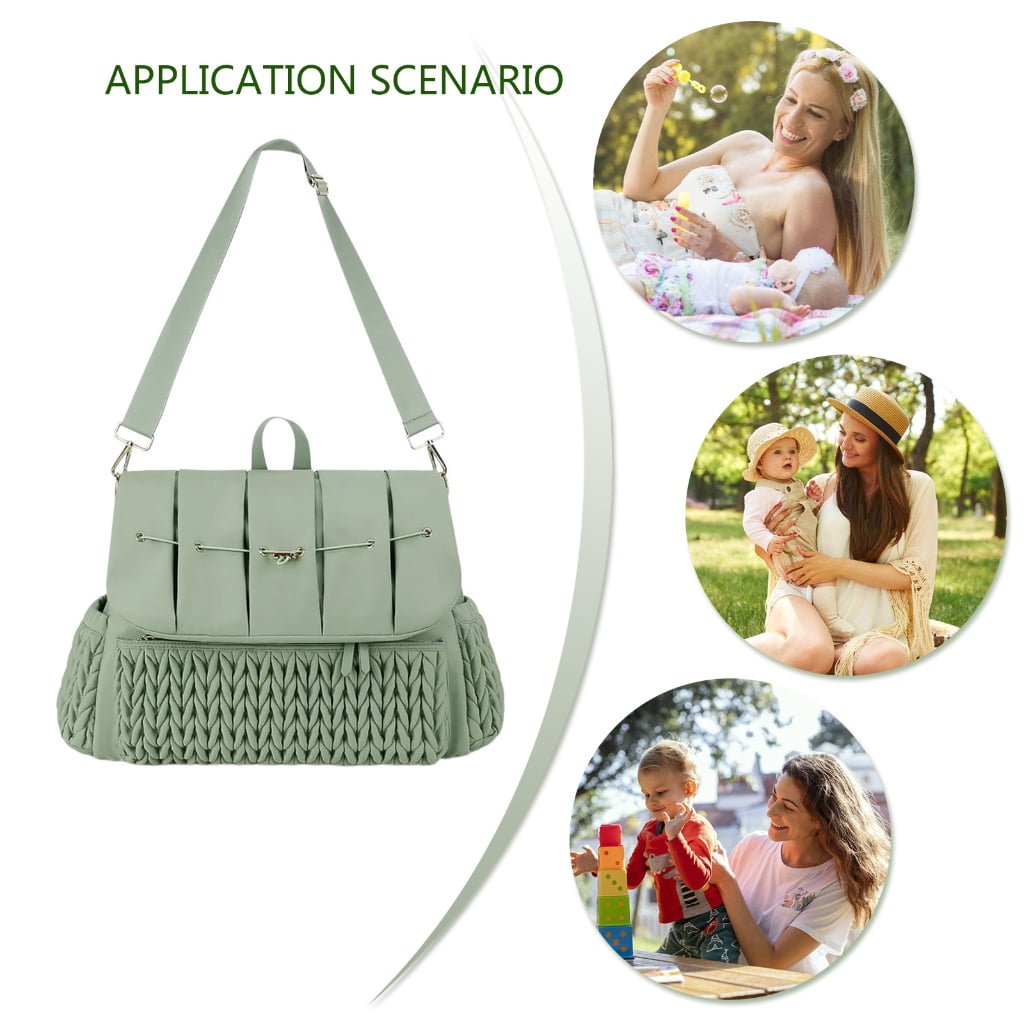 Jesscasday Spacious Baby Item Bag Converts to Diaper Backpack Prams Bag Large Capacity Diaper Backpack Stylish & Functional Bag