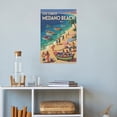 thumbnail image 4 of Retro Vintage Travel Poster Wall Print Medano Beach Los Cabos Mexico Festive Seaside Holiday Coastal Artwork Canvas Poster, 4 of 8