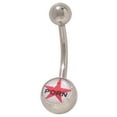 thumbnail image 1 of Porn Star Belly Ring Surgical Steel Navel Jewelry Belly Button Piercing 14G, 1 of 1