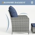 thumbnail image 3 of ELPOSUN 10 Piece Patio Furniture Set, Outdoor Patio Conversation Rattan Chair with Ottomans w/Storage Coffee Table for Pati ,Navy, 3 of 7