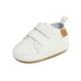 thumbnail image 4 of Baywell Baby Girls Shoes Infant Toddler First Walking Shoes Lightweight Non-Slip Sole PU Leather Baby Sneakers Crib Shoes White 1-3Y, 4 of 8