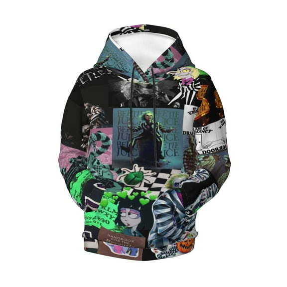 Kids Beetlejuice Pullover Hoodie Realistic 3d Print Graphic Hooded Sweatshirts With Drawstring