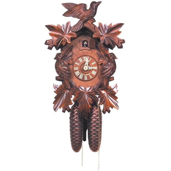 14" Engstler Full Size Carved Cuckoo Clock with 8-Day Weight-Driven Movement