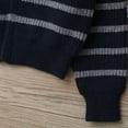 thumbnail image 5 of OGLCCG Kids Boys Striped Cardigan Sweaters Long Sleeve Stand Collar Zipper Knitted Sweater Fall Winter Warm School Uniform Knit Outwear 5-14 Years, 5 of 8