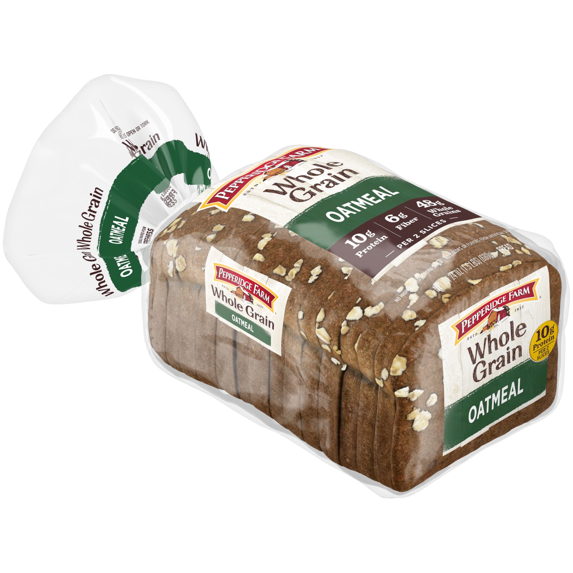 3x-Pepperidge Farm Whole Grain Oatmeal Bread, 24 oz Loaf