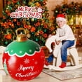 thumbnail image 3 of Bolas navideñas inflables de 60 cm, esferas navideñas gigantes para exteriores, adornos inflables grandes de PVC, adecuados para exteriores, patios, porches, bolas navideñas gigantes, 3 of 5