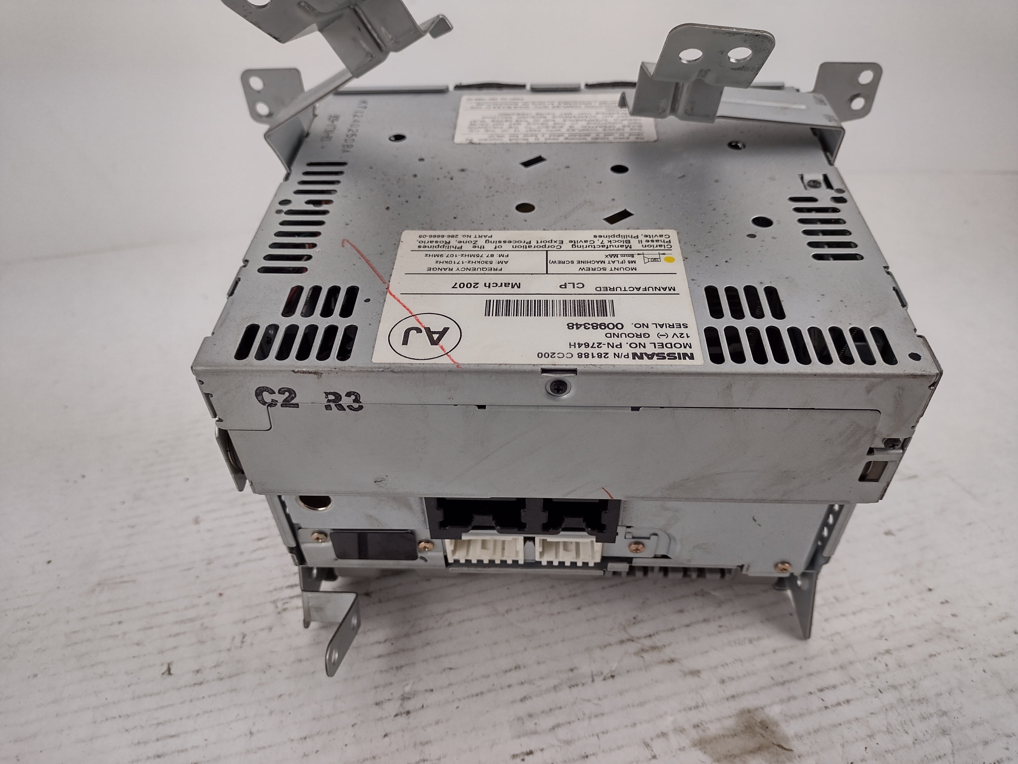 Pre-Owned 06 07 Nissan Murano AM FM 6CD Cassette Radio Receiver OEM - Verify Specific Vehicle Fitment In Description - (Good)
