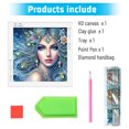 thumbnail image 3 of 5D DIY diamond art painting kit, stunning temperament lady special shape diamond canvas, namely can decompression relaxation and can be used for home wall decoration, 3 of 7