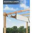 thumbnail image 3 of Lumiparty 10x13 FT Outdoor Pergola with Retractable Canopy, Weather-Resistant Aluminum Frame, Modern Patio Shelter for Backyard, Deck, Garden, Beige, 3 of 7