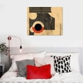 thumbnail image 5 of Orinice Mid Century Modern Bauhaus Wall Art - UNFRAMED Print - Abstract Wall Decor - Exhibition Poster Replication (Black) 16x12in, 5 of 6