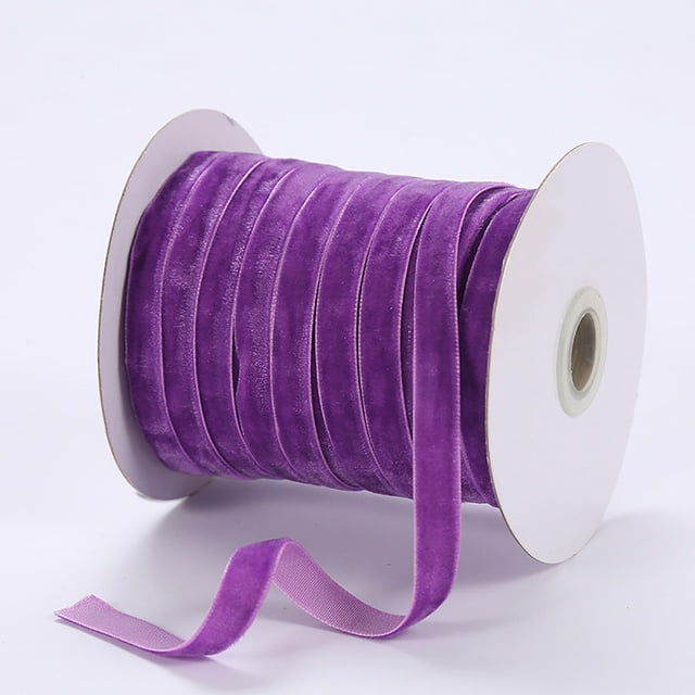1cm Velvet Ribbon Flocking Ribbon Velvet Jewelry DIY Ribbon Accessories Ribbon 50 Yards
