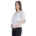 thumbnail image 3 of Moomaya Printed Batwing Tops For Women V-Neck Summer Casual Blouse Fashion Tunic, 3 of 8