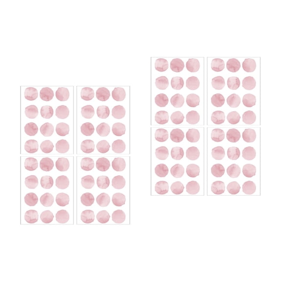 2 Pieces Wall Stickers for Girls Bedroom Wallpaper Decorations Pink