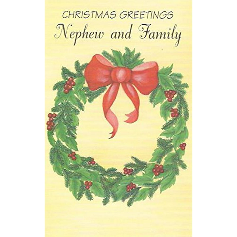 CHRISTMAS GREETINGS Nephew and Family (N1), Cover: CHRISTMAS GREETINGS Nephew and Family By